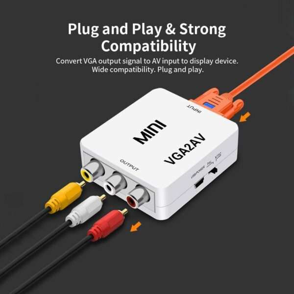 VGA To AV Converter Adapter