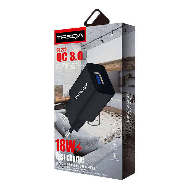 Treqa CS-220 18W Charger With Micro USB Cable