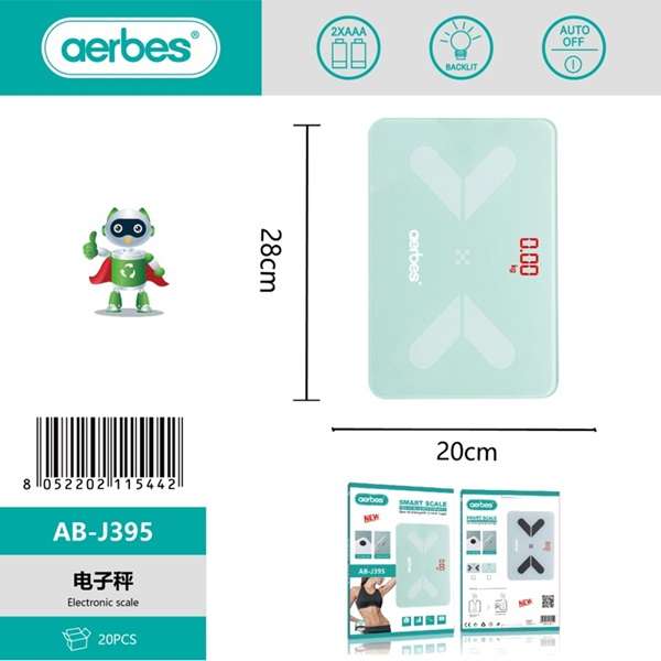 Aerbes AB-J395 Smart Scale Non-Slip Feet