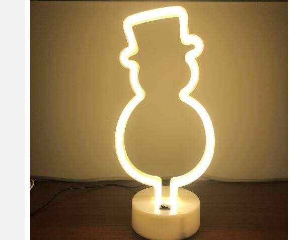 B-22 USB DC Cable Or Battery Operated Yeti Neon Lamp With Base