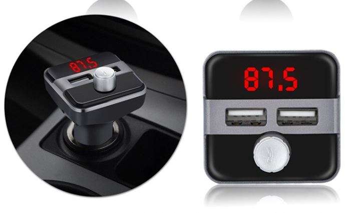 Aerbes AB-Q525 Wireless Bluetooth Car MP3 Player Dual USB Charger