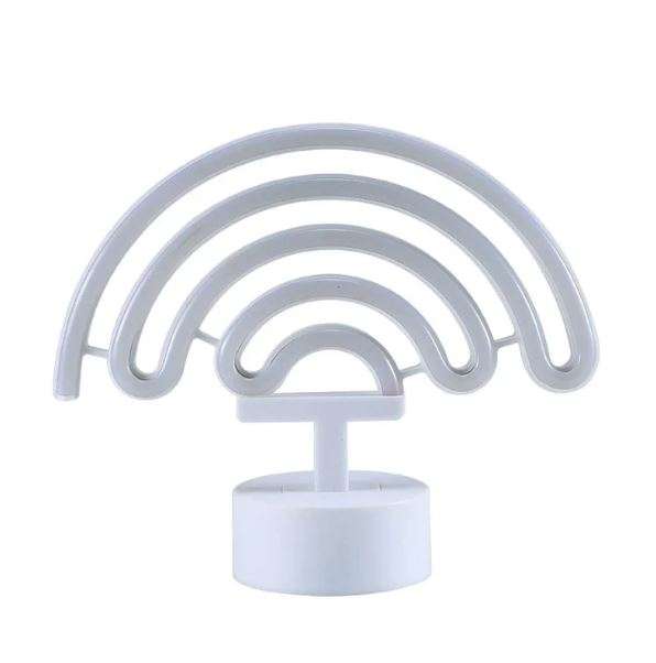 B-29 USB DC Cable Or Battery Operated Rainbow Neon Lamp With Base