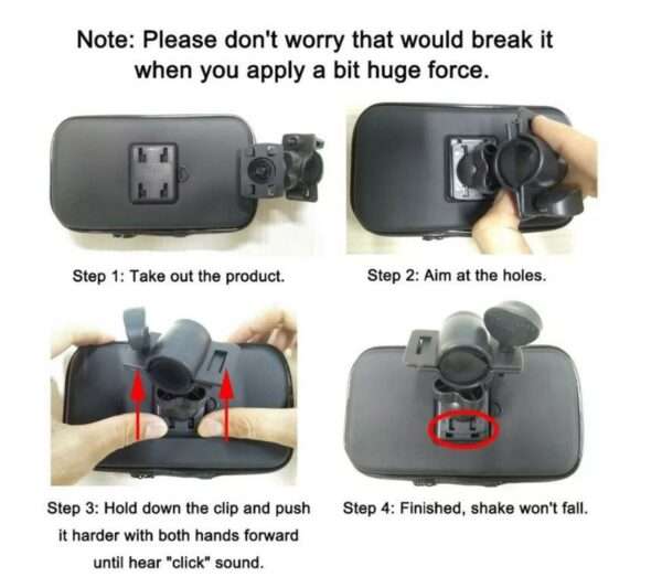 Weather Resistant Bicycle Smart Phone Stand