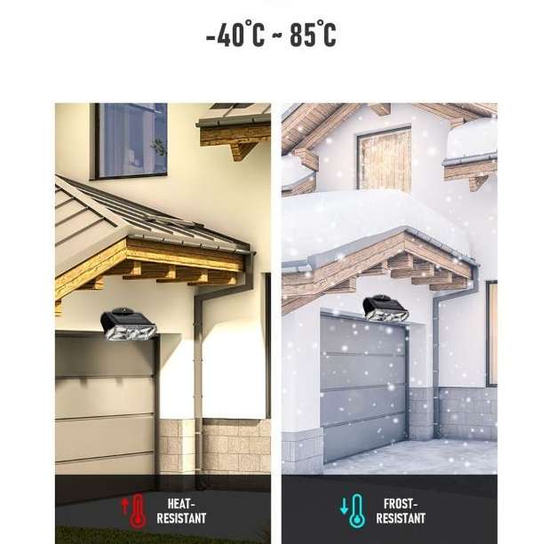 FA-126 Solar Powered 126 COB Sensor Light