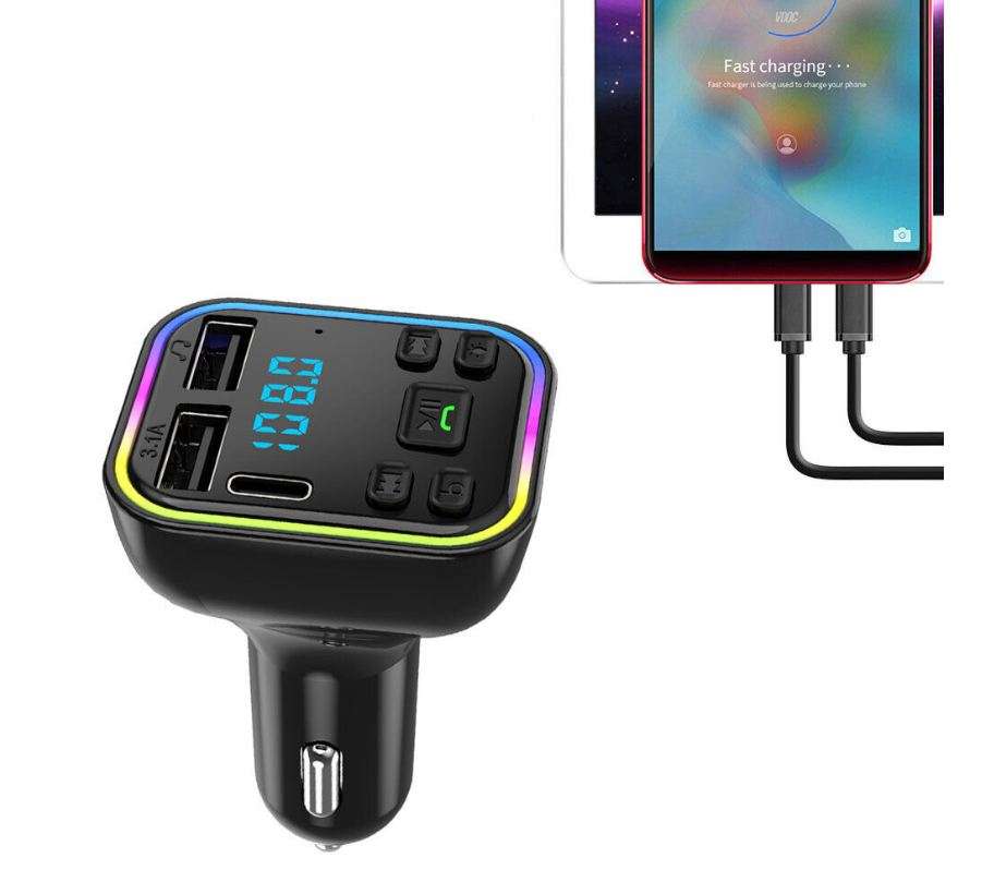 Treqa MP3-1 Car FM And MP3 Player with 2 USB + PD