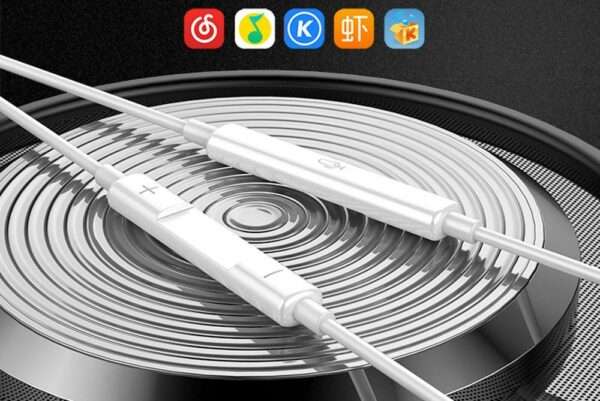 Super E JH-7A Lightning Wired Bluetooth Earphones For Iphone