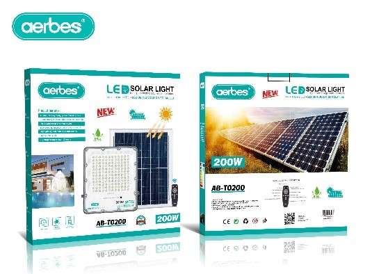 Aerbes AB-T0200  Solar Powered LED Floodlight 200W