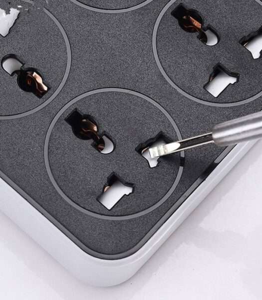 Treqa PL-503 5 Power Socket With 3 USB Port 3000W 2M
