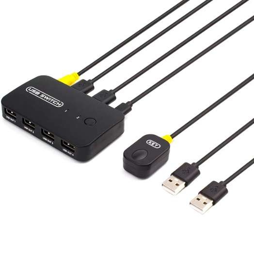 SE-L92 USB 2.0 KVM Switch Box 2 in 4 Out