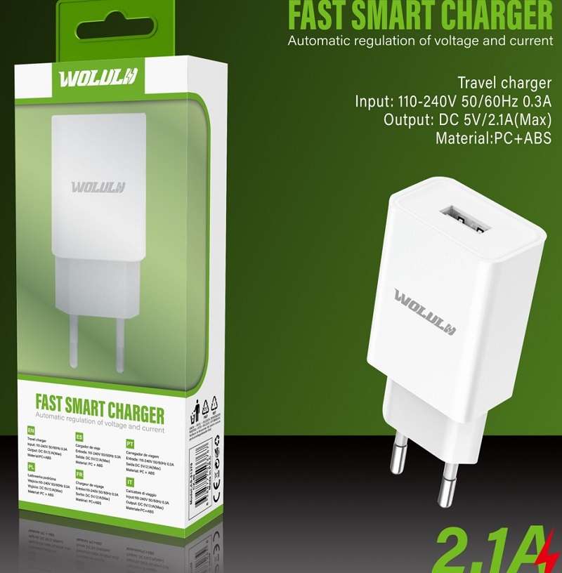 Wolulu AS-51376 USB Wall Charger 2.1A