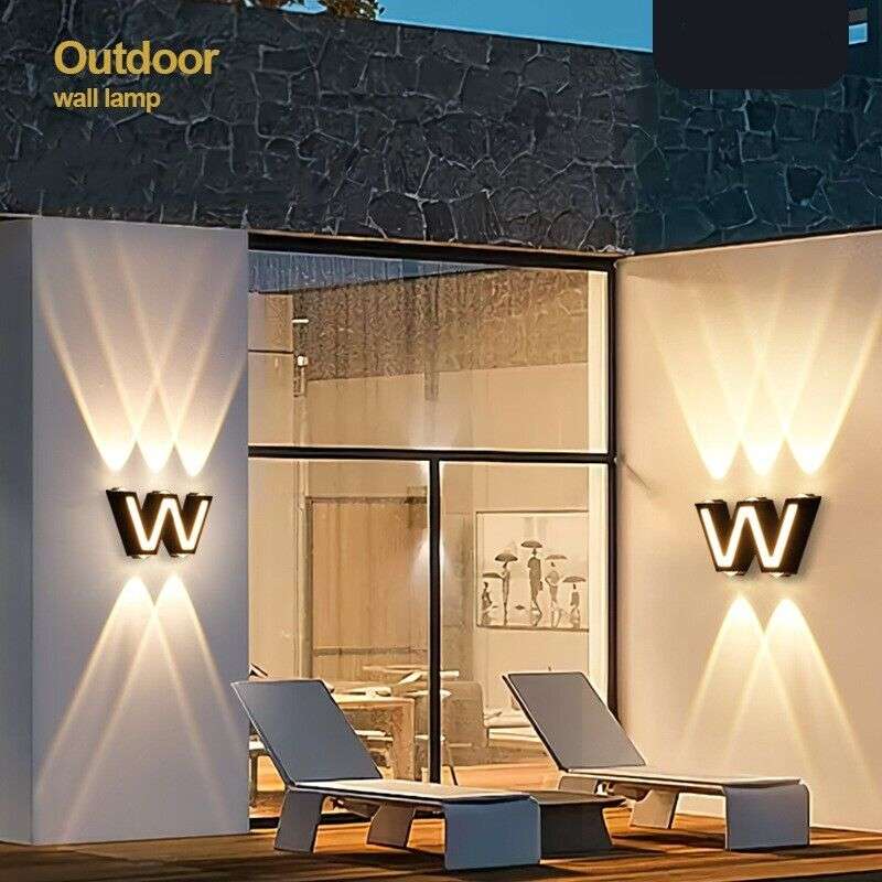 12W 5 LED W Shaped Wall Lamp 3000K