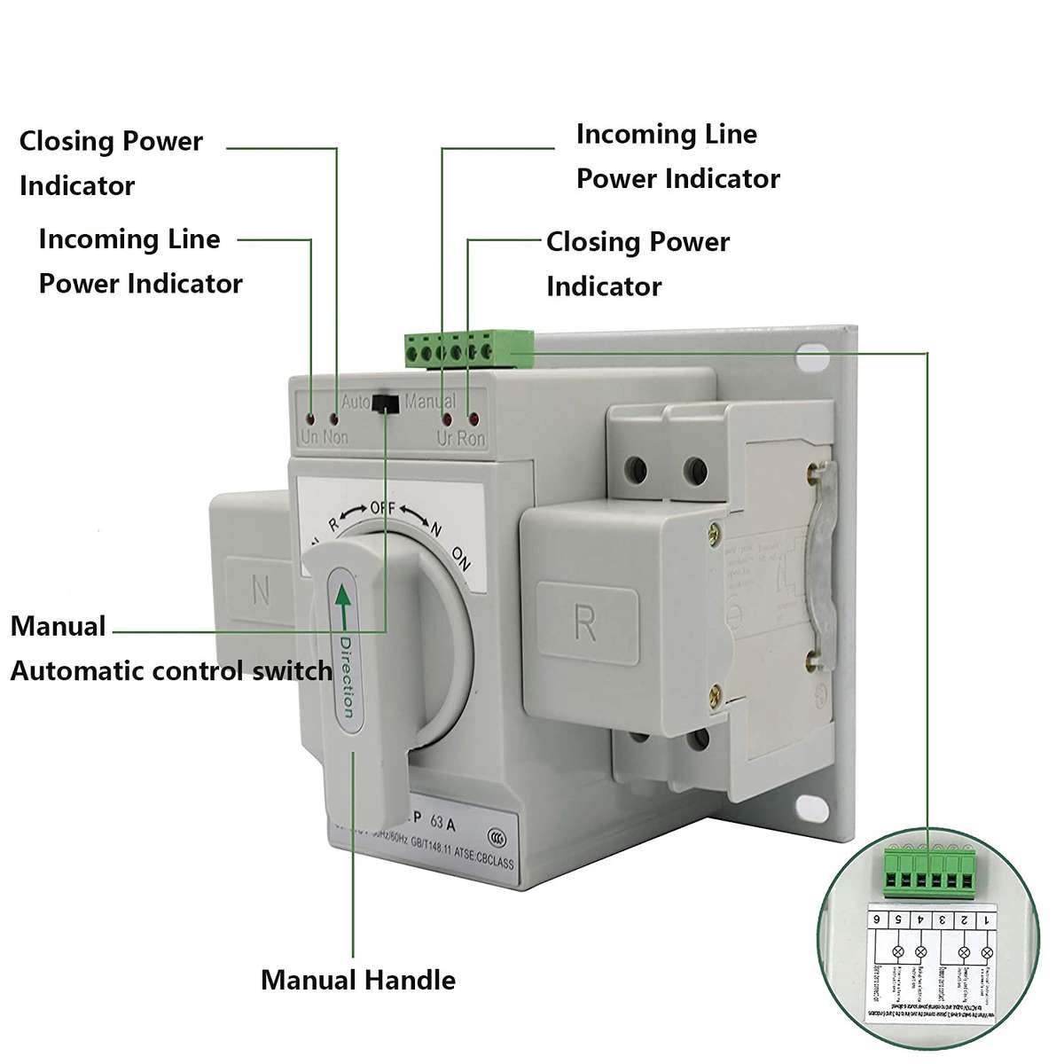 JG309 Dual Power Supply Automatic Transfer Switch A