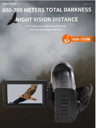 2.7K Black Light Lens Night Vision Binoculars Camera Full Colour Sensor