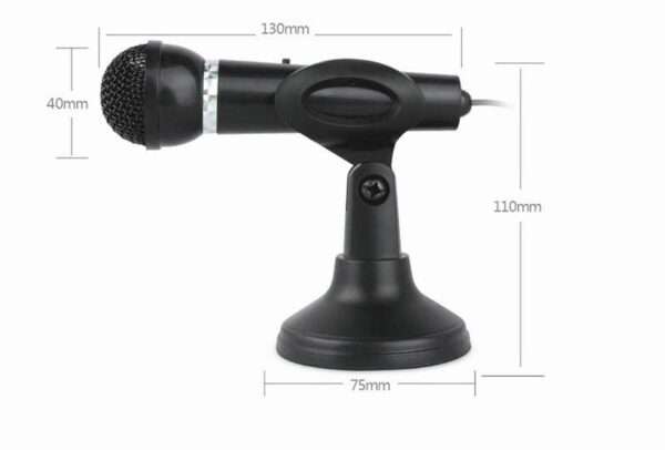 YW-30 3.5mm Plug Condenser Microphone Home Stereo Recording Microphone Interview Mic