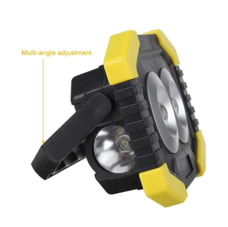 FA-917 Rechargeable Solar Powered 2COB Work Light