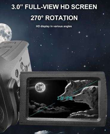 2.7K Black Light Lens Night Vision Binoculars Camera Full Colour Sensor