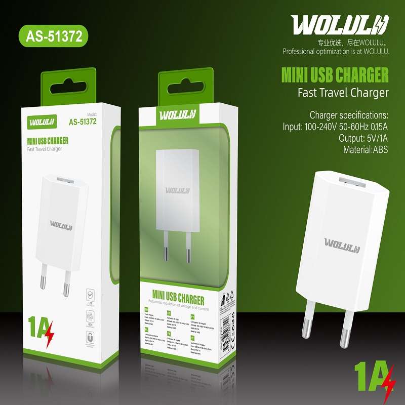 Wolulu AS-51372 USB Wall Charger 1A