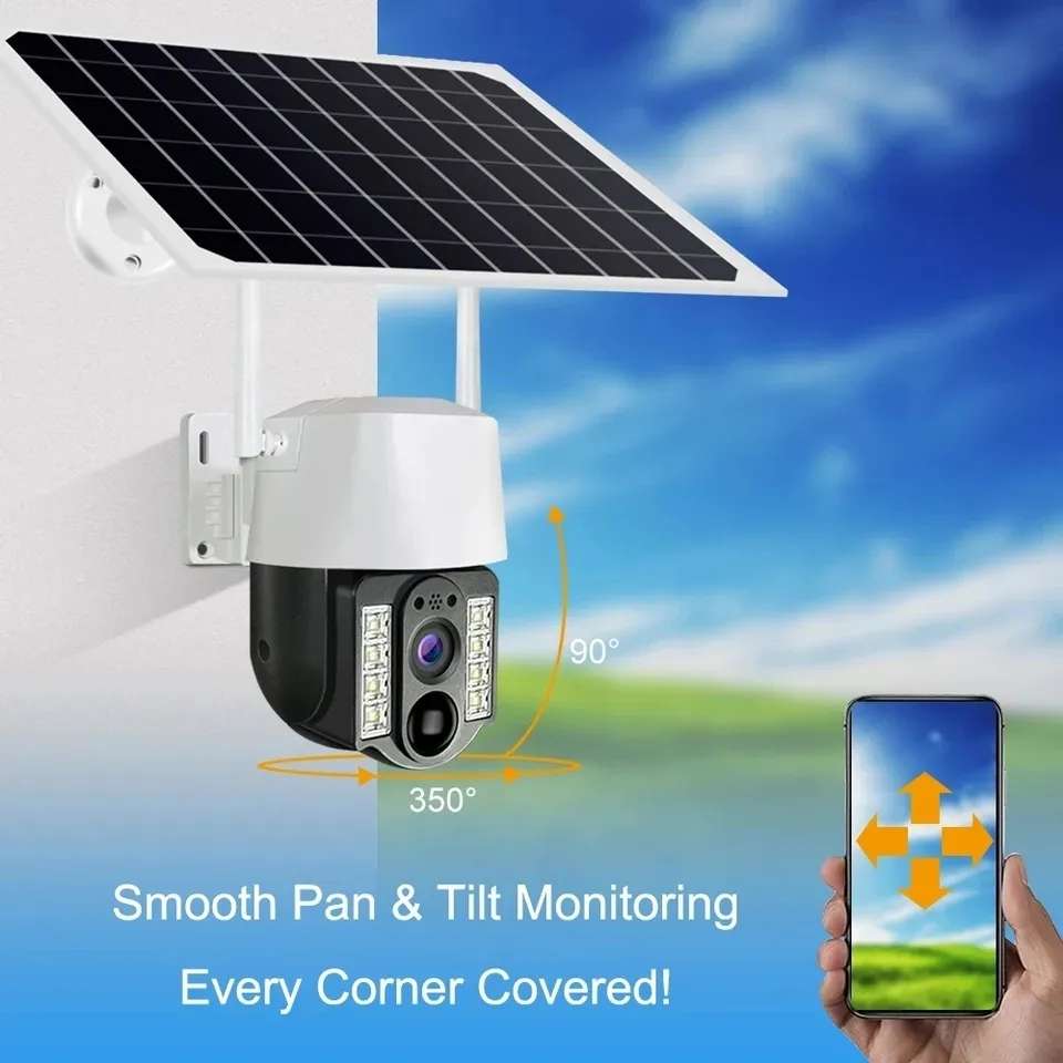 XF00111 Solar Powered Surveillance WIFI Camera V380 Pro App