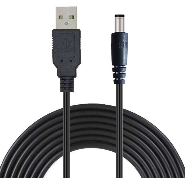 SE-L81 USB Cable Male To DC 5.5mm x 2.1mm 1.5M