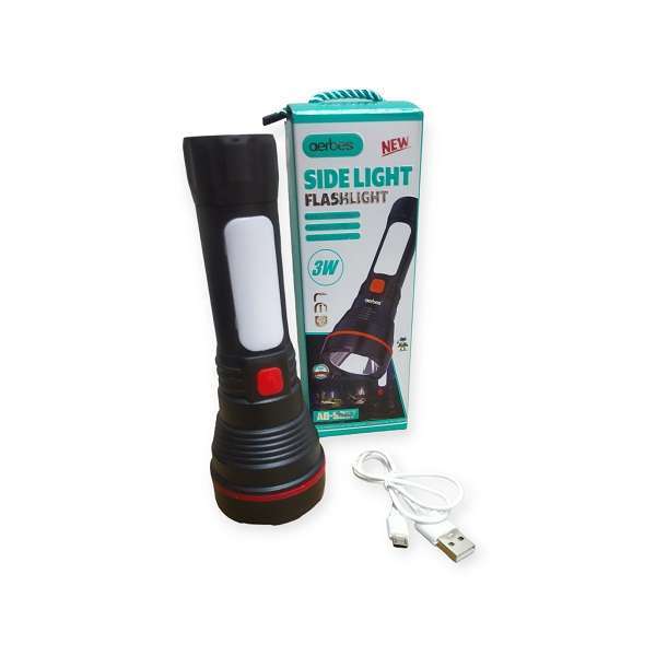 Aerbes AB-SD37 LED  Flashlight With Side Light 3W