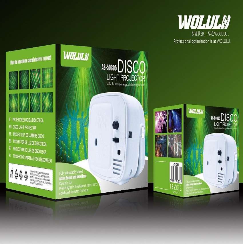 Wolulu AS-50305 Mini Laser Stage Light 6 in 1