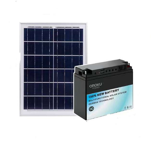Oroku Power OP-072 Battery 80W With On\Off Switch Solar Lighting System With Separate Solar Panel