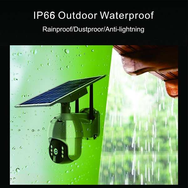 SE-S12-4G Solar Powered Outdoor Surveillance PTZ Camera Ubox App