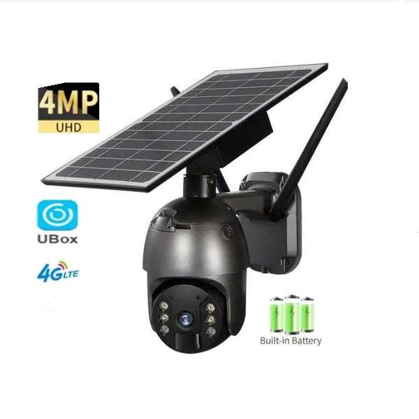 SE-S12-4G Solar Powered Outdoor Surveillance PTZ Camera Ubox App