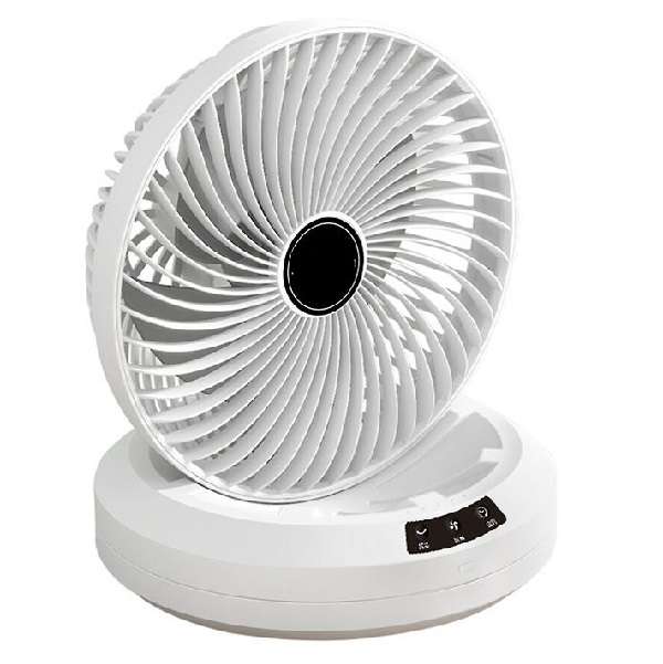 PM-034 USB Rechargeable Foldable Circulating Desk And Wall Fan