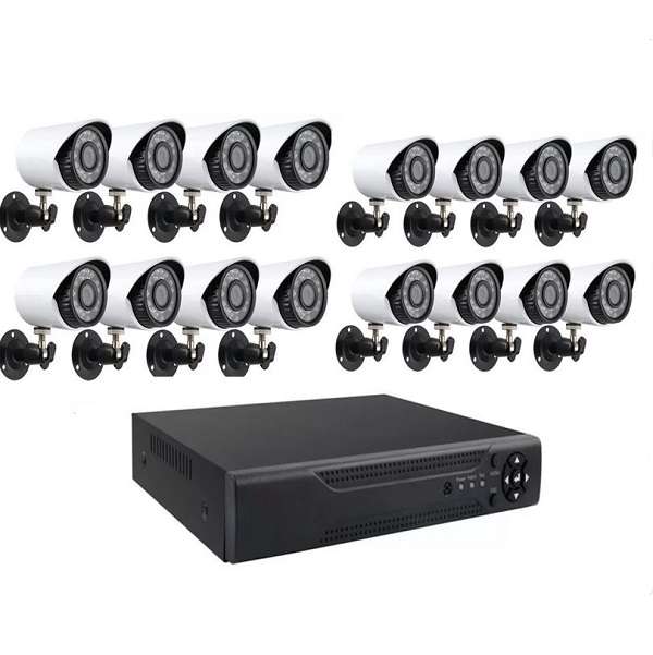 AHD DVR 16 Channel Wired Surveillance Kit 4K Camera