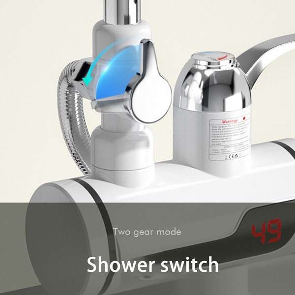 Side Water Inlet Heated Faucet With Shower