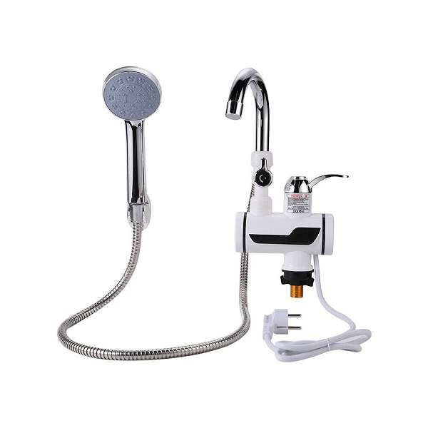 Side Water Inlet Heated Faucet With Shower