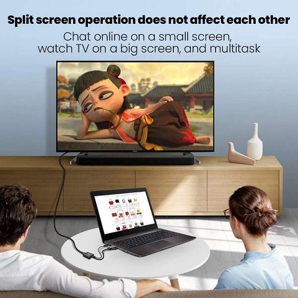 VGA to HDMI Adapter with AUX + USB Cable