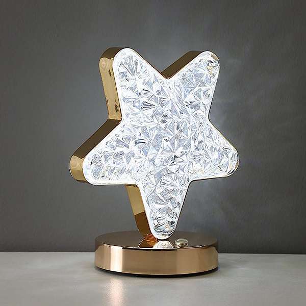 Aorlis AO-50138 Rechargeable 3 LED Mode Modern Star Shaped Table Lamp