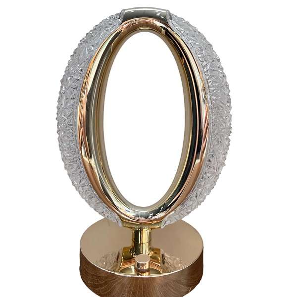 Aorlis AO-50131 Rechargeable Oval Shaped Crystal 3 LED Mode Table Lamp