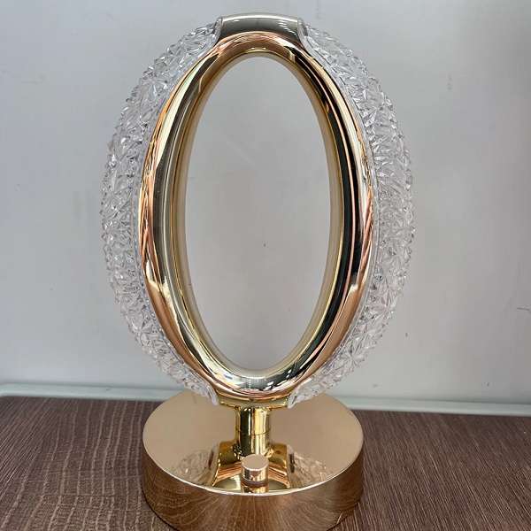 Aorlis AO-50131 Rechargeable Oval Shaped Crystal 3 LED Mode Table Lamp