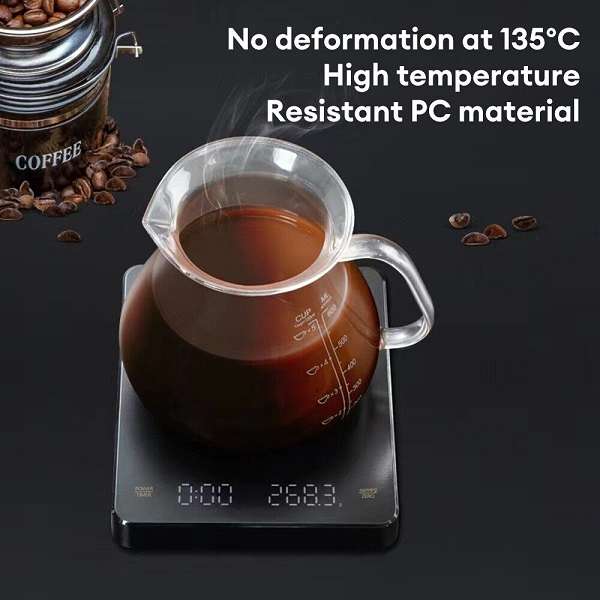Aerbes AB-C04 USB Rechargeable Digital Coffee Scale With Timer