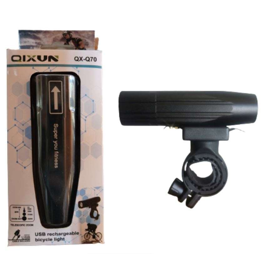 QX-Q70 Rechargeable Bicycle Light with 1800lm