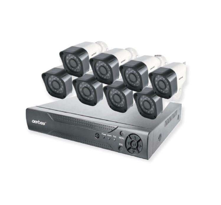 Aerbes AB-C232 1080P Full HD CCTV 8 Channel Security Camera System