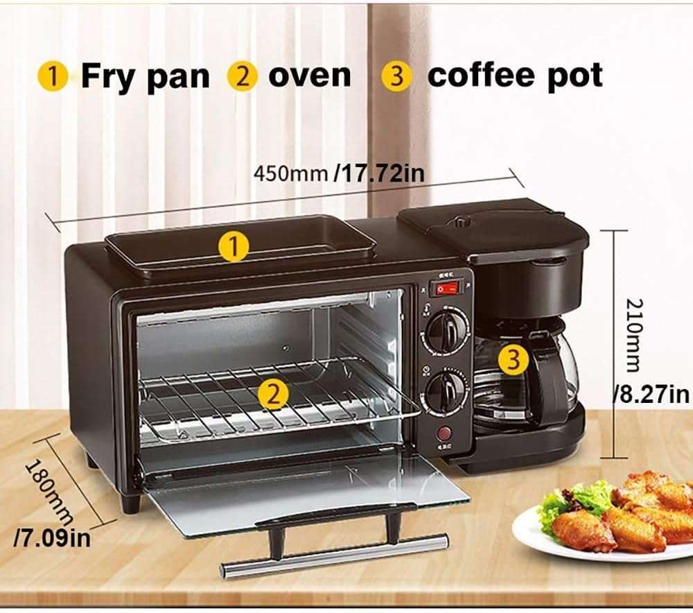 KW-206 Multifunctional 3 In 1 Breakfast Maker