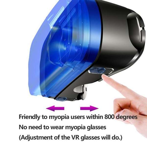 VRGPRO+ Virtual Reality Full Screen Visual Wide-Angle VR Glasses