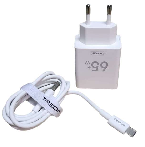 Treqa CS-228 USB Charger With Type C Cable 65W