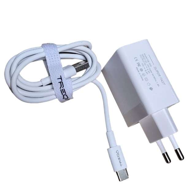 Treqa CS-228 USB Charger With Type C Cable 65W