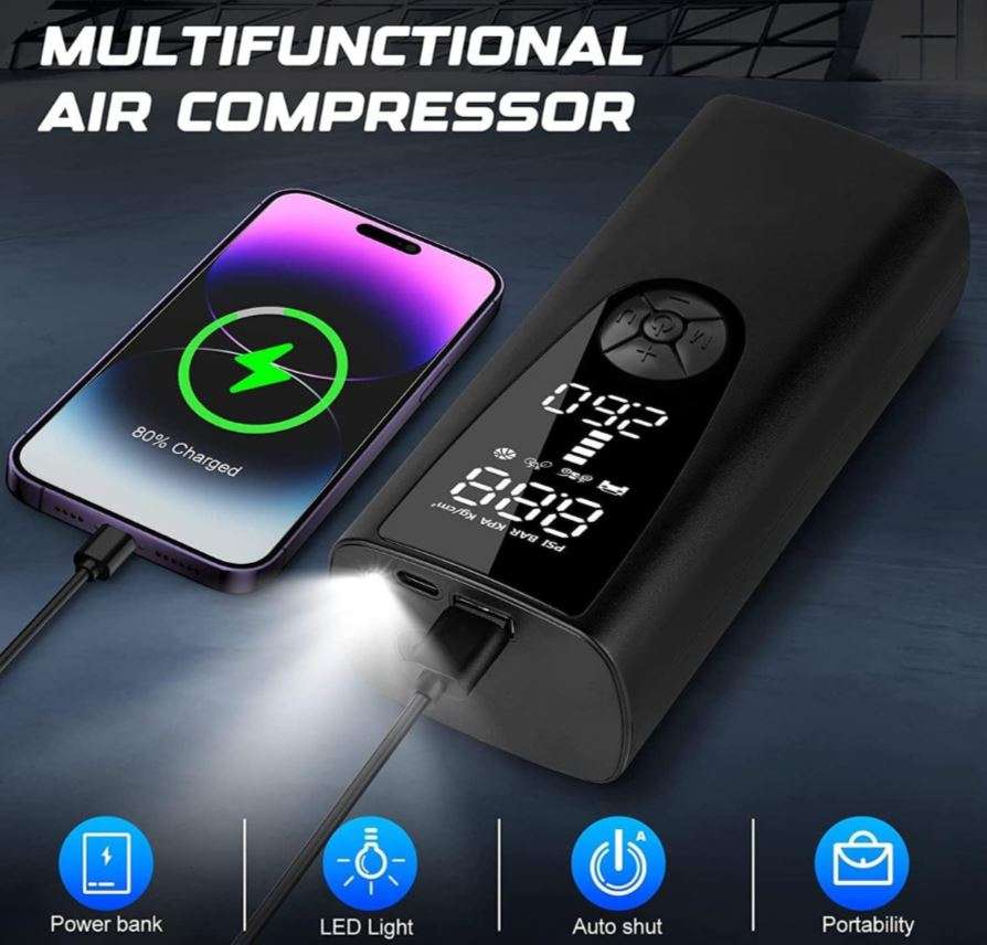 Aerbes AB-CQ06 8000mAh Wireless Inflation Tyre Pump