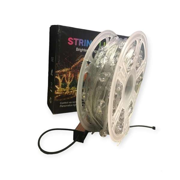 ZYF-172 50M Warm White Clear Balls 2835LED String Lights 220V