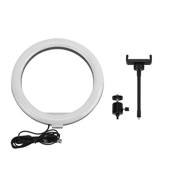 Wolulu AS-32725 10" 3 Mode White LED Ring Light with 2.1m Stand
