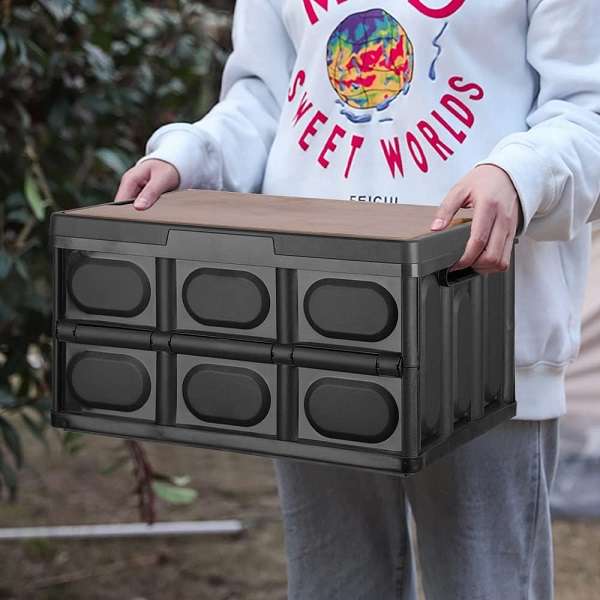 55L Fold Up Storage Camping Box 52cm x 35.3 x 29