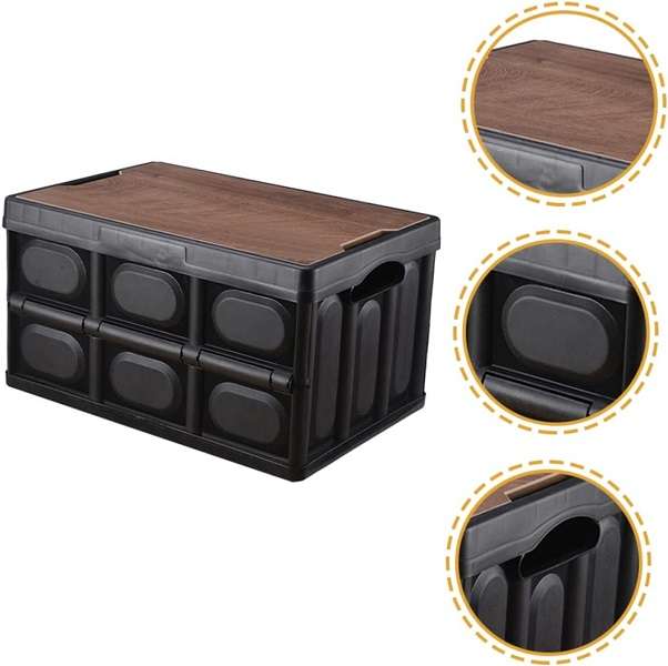 55L Fold Up Storage Camping Box 52cm x 35.3 x 29