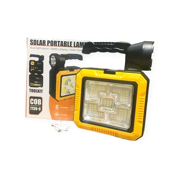 PM-090 7739-L Solar Portable Tool Box Torch with Tools