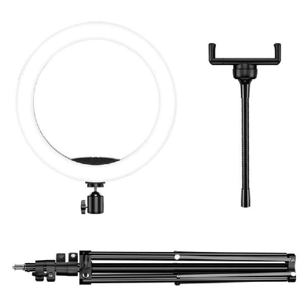 Wolulu AS-32727 13" 3 Mode White LED Ring Light with 2.1m Stand